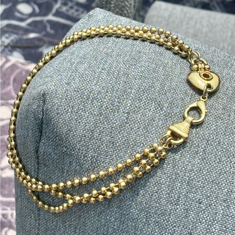 Classic Layered Gold Chain with Heart Clasp!